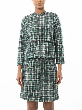 Upscale Tweed Green Co Ord Set