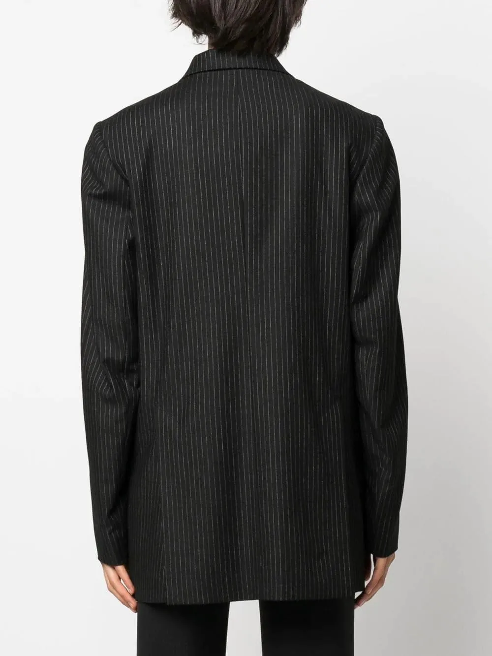 Women's Two Pieces Suit Pinstripe Jacket with Solid Pants Double Breasted Casual Party Outfits